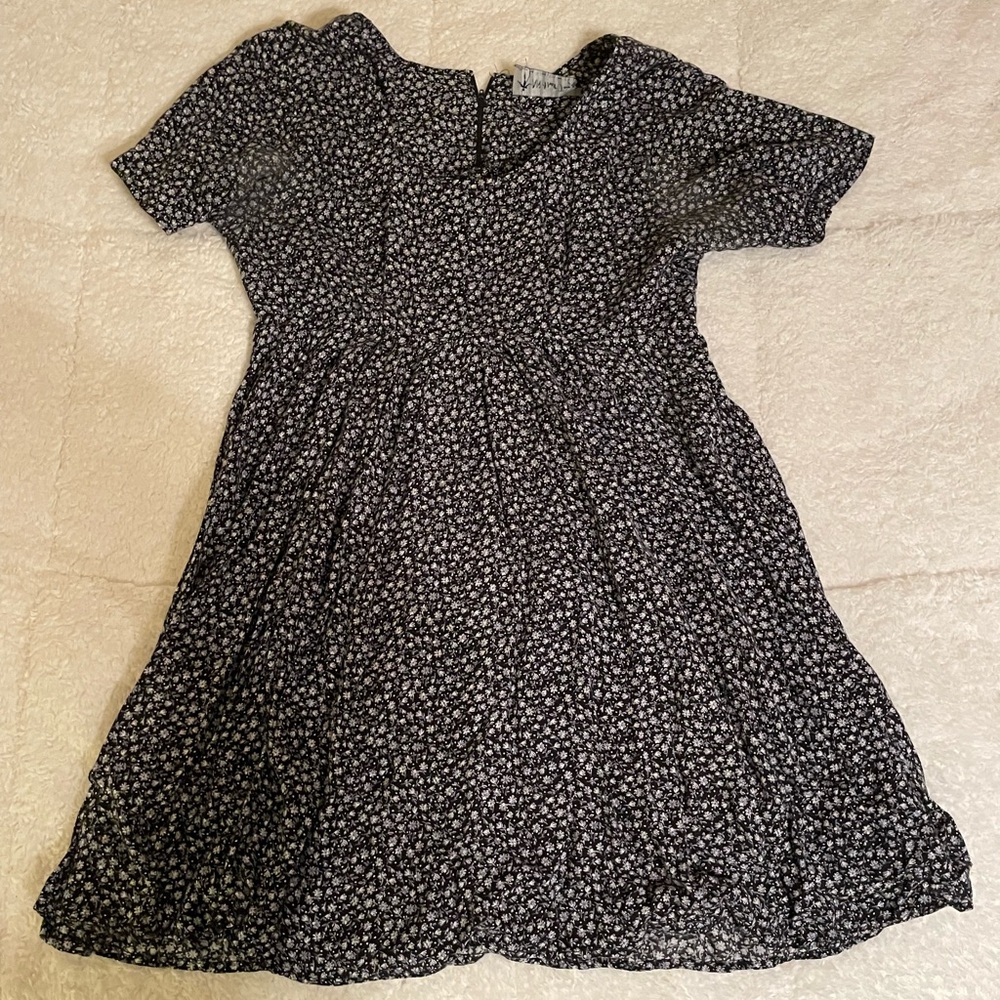 Black & White Floral Vintage All That Jazz Dress